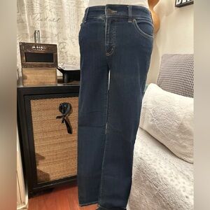 Ralph Lauren Dark Blue Denim Jeans Straight Leg Stretchy Mid-Rise